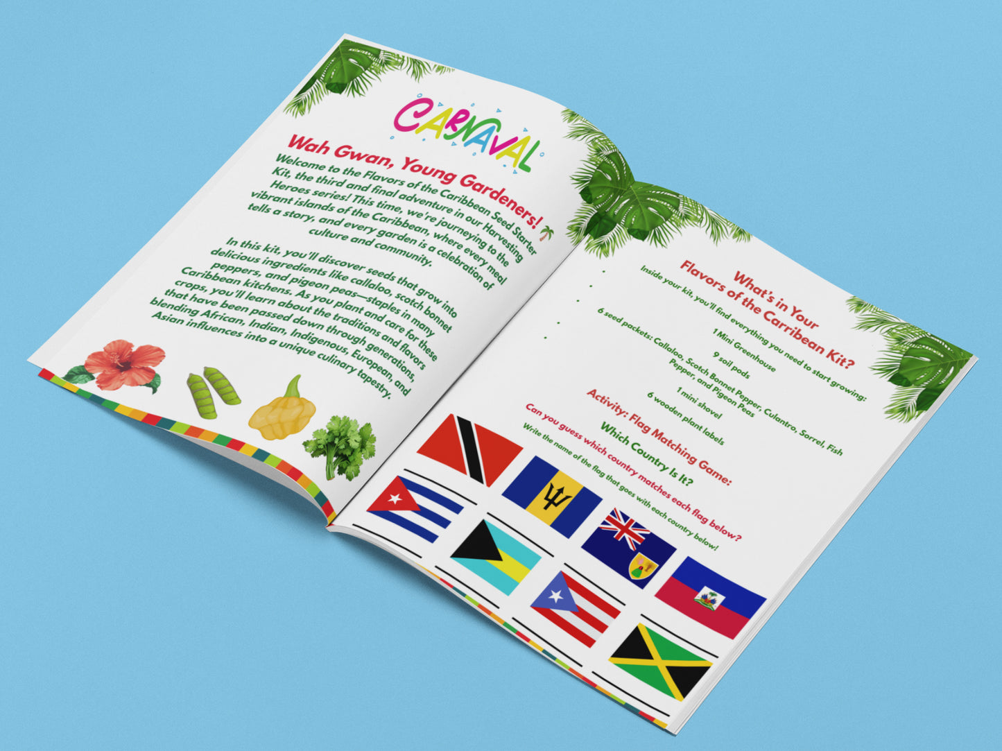 🌴 Harvesting Heroes Volume 3: Flavors of the Caribbean Garden Kit + Workbook